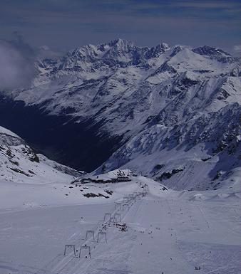 un immagine delle piste del Kaunertal Gletscher