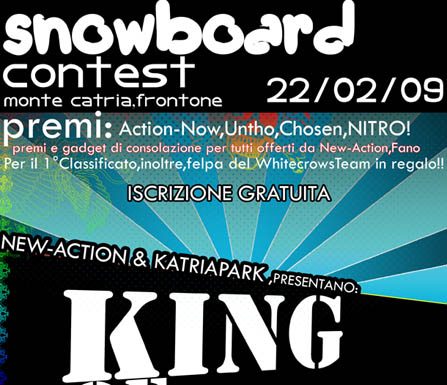 locandina King of Katria contest 2009 Monte Catria Frontone