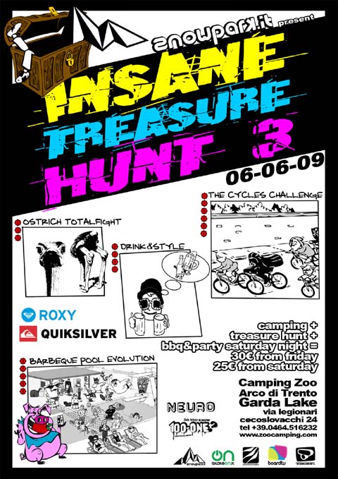 Insane Treasure Hunt III sabato 6 giugno Arco Lago di Garda