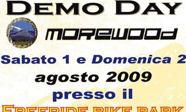 locandina Freeride Park Frontignano Demo Day MoreWood