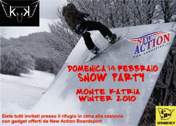 flyer katriapark snow party winter 2010