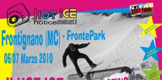 flyer Hot Ice Photoshooting 2010 frontignano snowpark