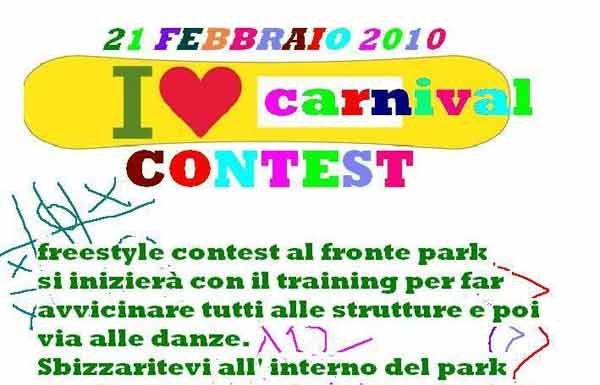 flyer I love Carnival contest 2010