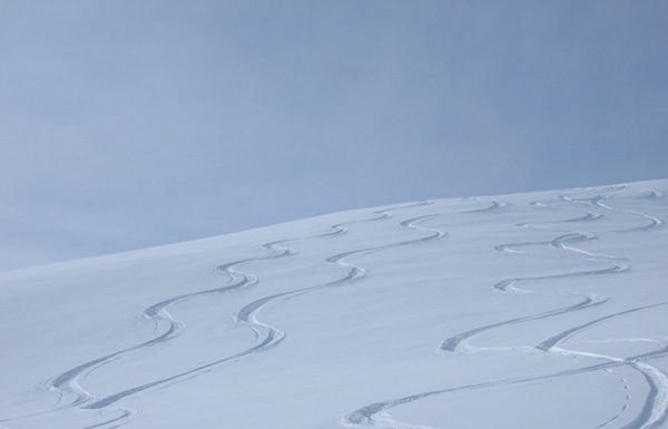 tracciati sulla neve