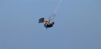 Kite surf in aria