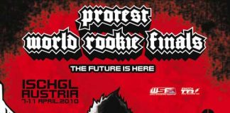 volantino Protest World Rookie Finals di Ischgl edizione 2010