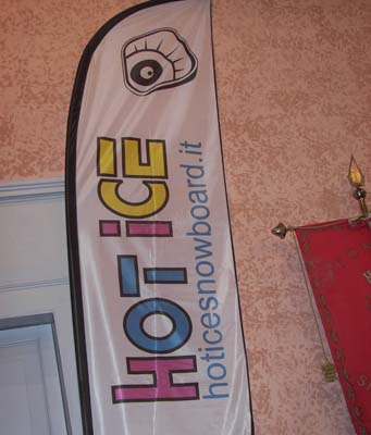 banner hot ice snowboard