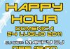 Locandina happy hour on the beach con SciMarche.it