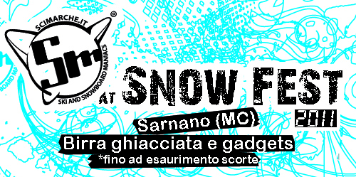 evento locandina snowfest sarnano 2011