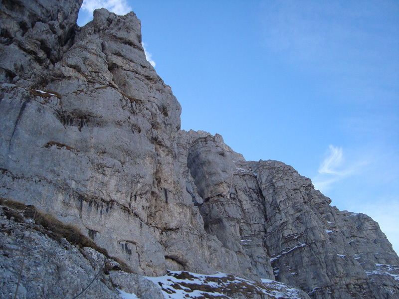 foto Monte Bove Nord e la ripetizione invernale della Via Alletto - Consiglio - Francesco Cianconi e Carlo Minnozzi