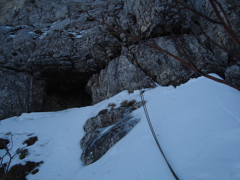 foto Monte Bove Nord e la ripetizione invernale della Via Alletto - Consiglio - Francesco Cianconi e Carlo Minnozzi