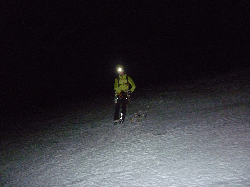 foto Monte Bove Nord e la ripetizione invernale della Via Alletto - Consiglio - Francesco Cianconi e Carlo Minnozzi