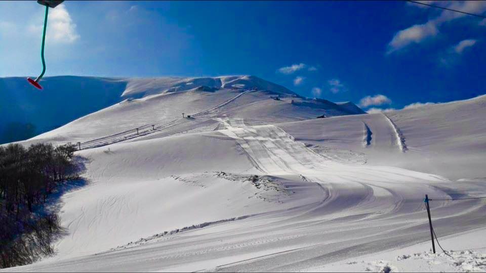 Le piste della località sciistica di Pintura di Bolognola