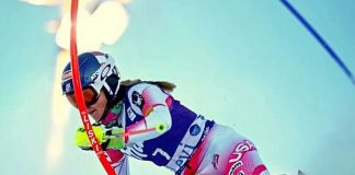 Una sciatrice durante la Coppa del mondo di Sci - Photo Credits: alpin_ski_worldcup