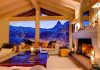 interno chalet montagna neve