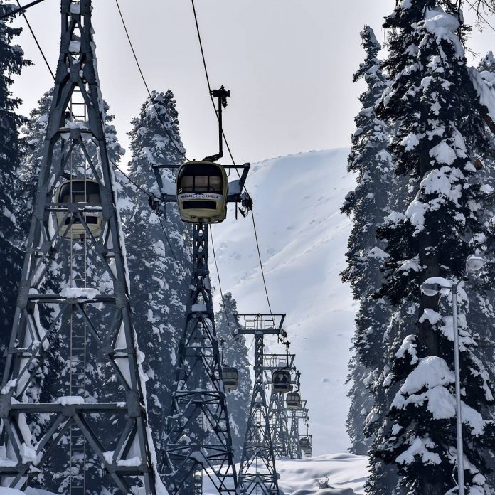 Sciare a Gulmarg Kashmir in India