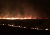 L'incendio scoppiato tra Sassotetto e Pintura di Bolognola