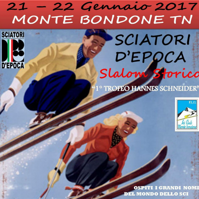 Monte Bondone - Trentino - slalom storico con sciatori d'epoca 2017 - Credits Sciatori d'Epoca Monte Bondone