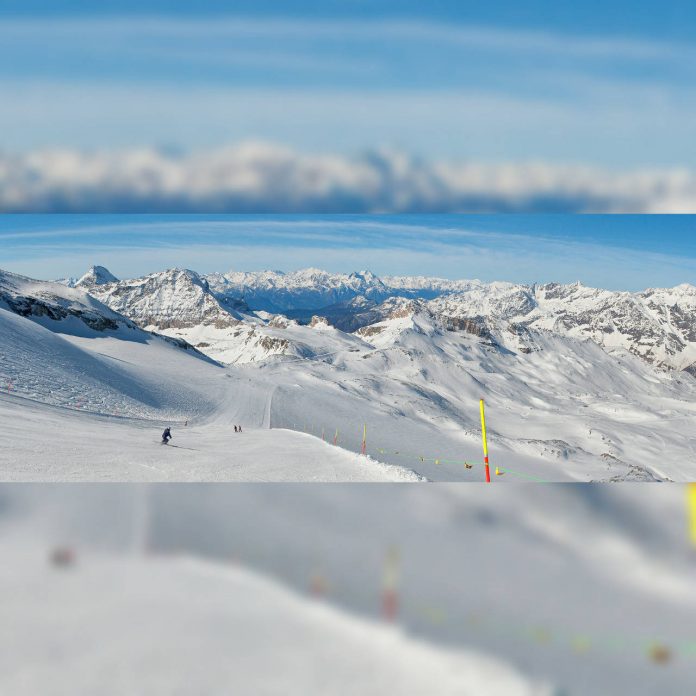 La pista Ventina a Cervinia - Valle d'Aosta