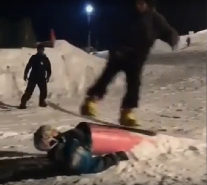 Poteva finire male in questo snowpark