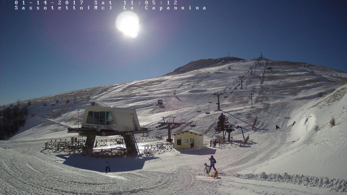 La webcam della stazione sciistica di Sarnano - Sassotetto in provincia di Macerata - Marche