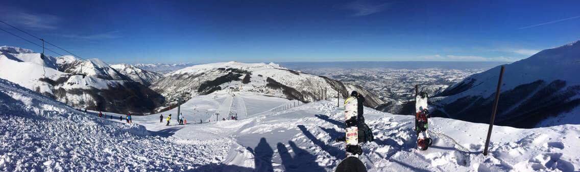 Panoramica della Ski area di Bolognola - Credits Bolognolaski