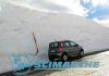 Una foto epica di qualche settimana fa, scattata a Sarnano (notare l'aggressività della Fiat Panda) - Credits: Centro Fondo e Snowkite Monte Ragnolo