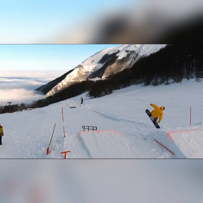 Snowpark Bolognola, visto dal drone