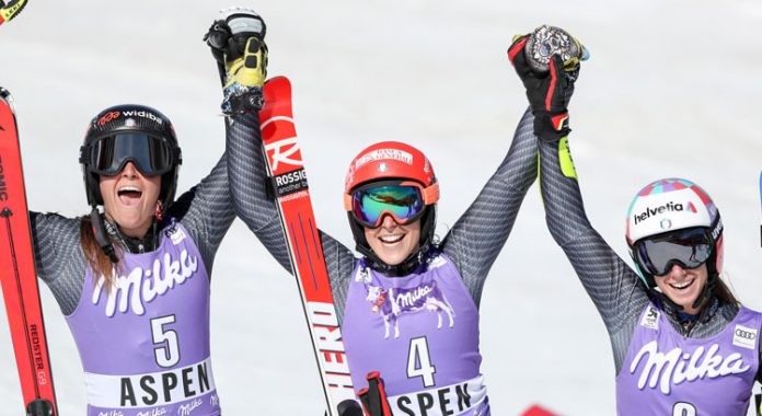 Brignone, Goggia, Bassino - Coppa del mondo - Aspen 2017 - Credits Fisi.org