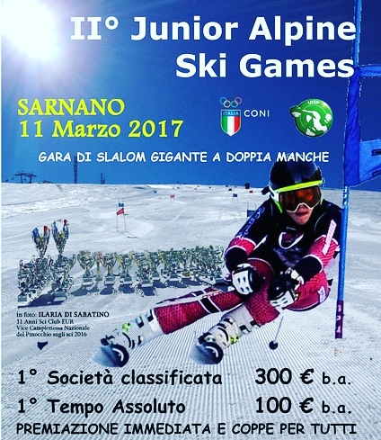 Ritorna a Sarnano la seconda edizione dei Junior Alpine Ski Games 11 marzo 2017