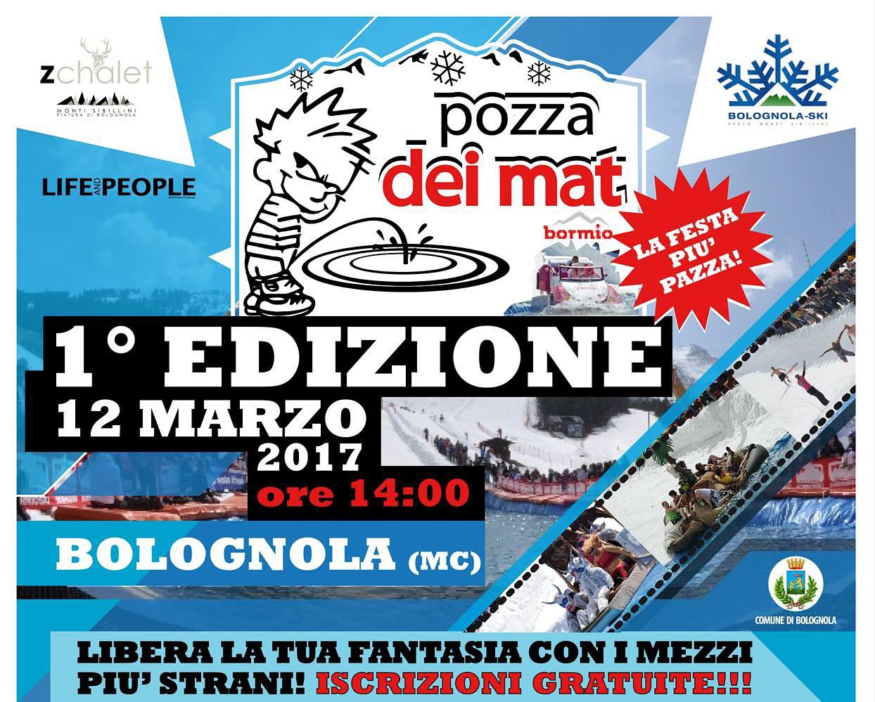 Locandina evento Pozza dei Mat a Bolognola