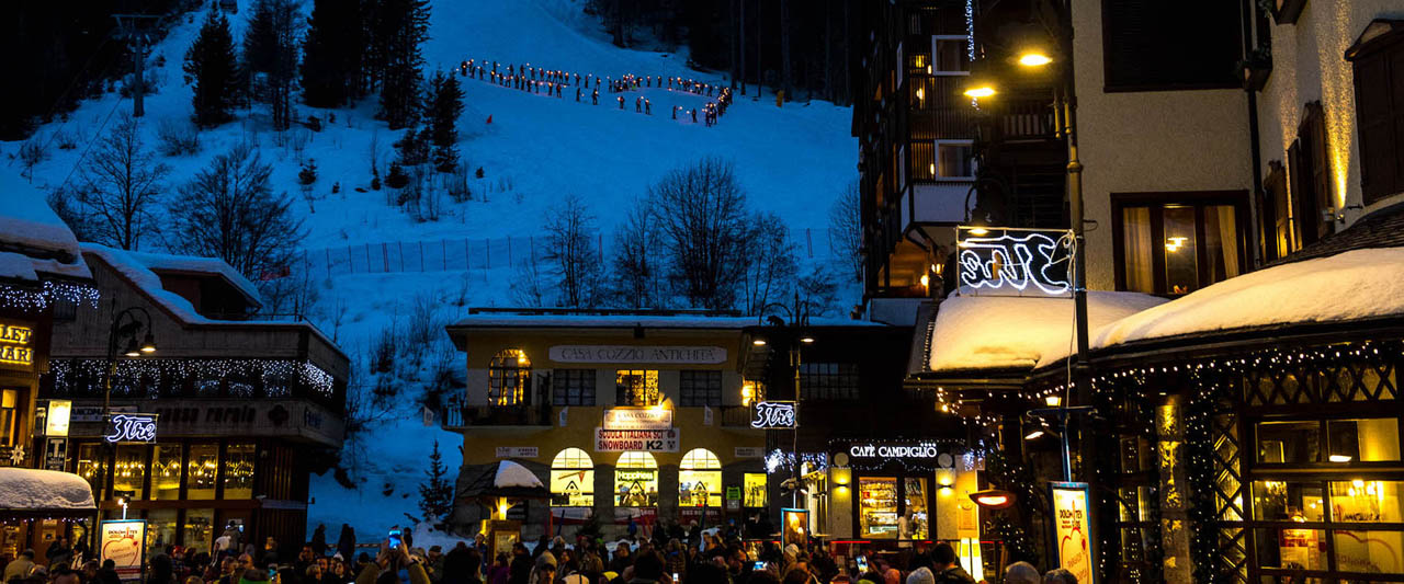 Madonna di Campiglio fiaccolata Dolomite's Fire 2017