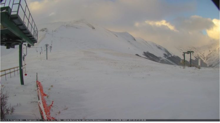 Monti Sibillini nevicata del 27.03.2017