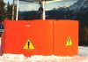 Un esempio di materassi in gommapiuma per protezione piste da sci