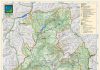 La cartina del Parco nazionale dei Monti Sibillini