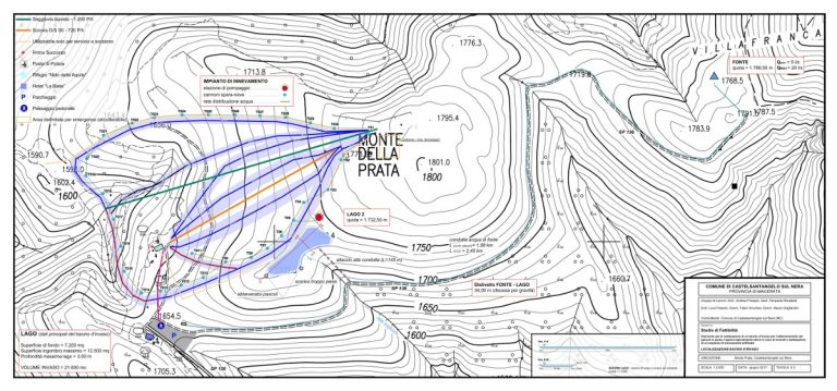 Progetto lago neve artificiale Monte Prata