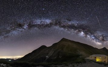 La Via Lattea dal Rifugio del Fargno - credits: Matteo Mazzoni