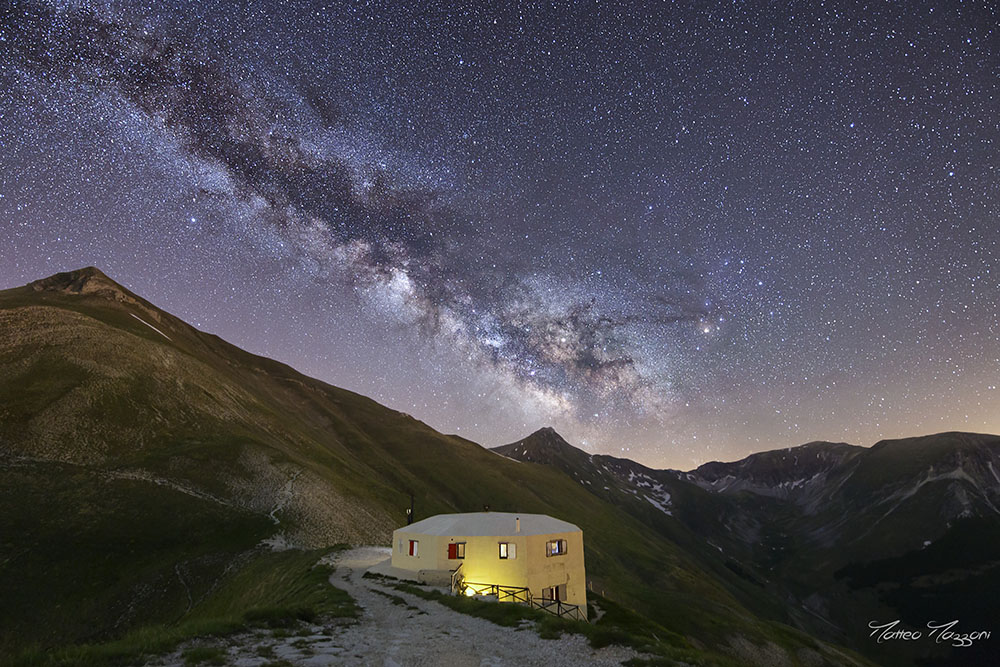 La Via Lattea dal Rifugio del Fargno - credits: Matteo Mazzoni