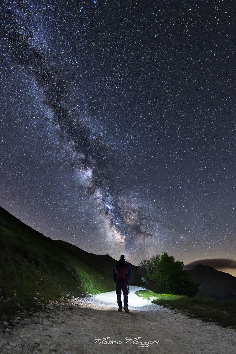 La Via Lattea dal Rifugio del Fargno - credits: Matteo Mazzoni