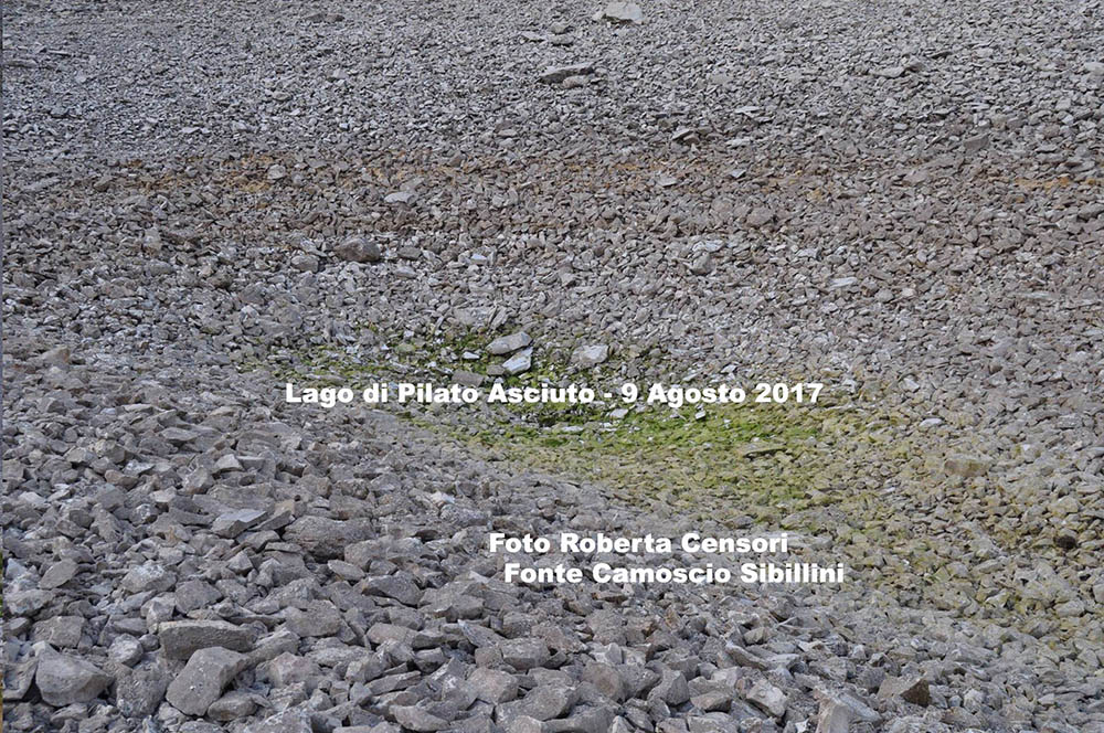 Lago di Pilato evaporato a causa del caldo