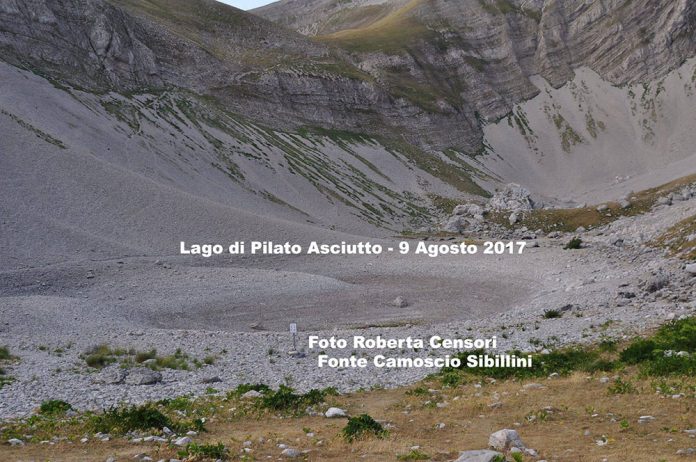 Lago di Pilato evaporato a causa del caldo