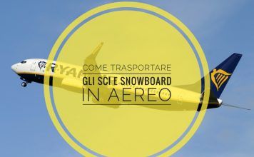 Come trasportare gli sci e snowboard in aereo