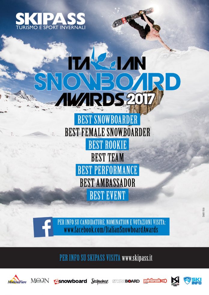 Fiera Skipass 2017, categorie in gara agli Italian Snowboard Awards