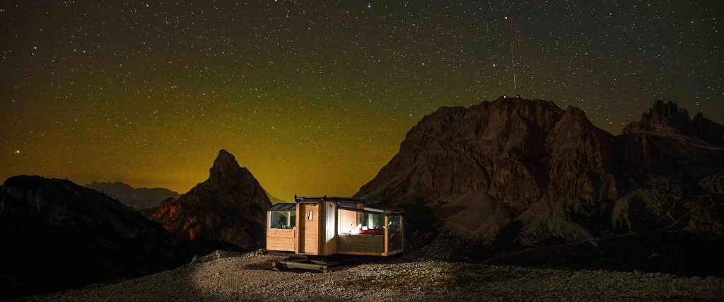 Starlight Room Dolomites, dormire sotto le stelle - Credits Rifugio Col Gallina