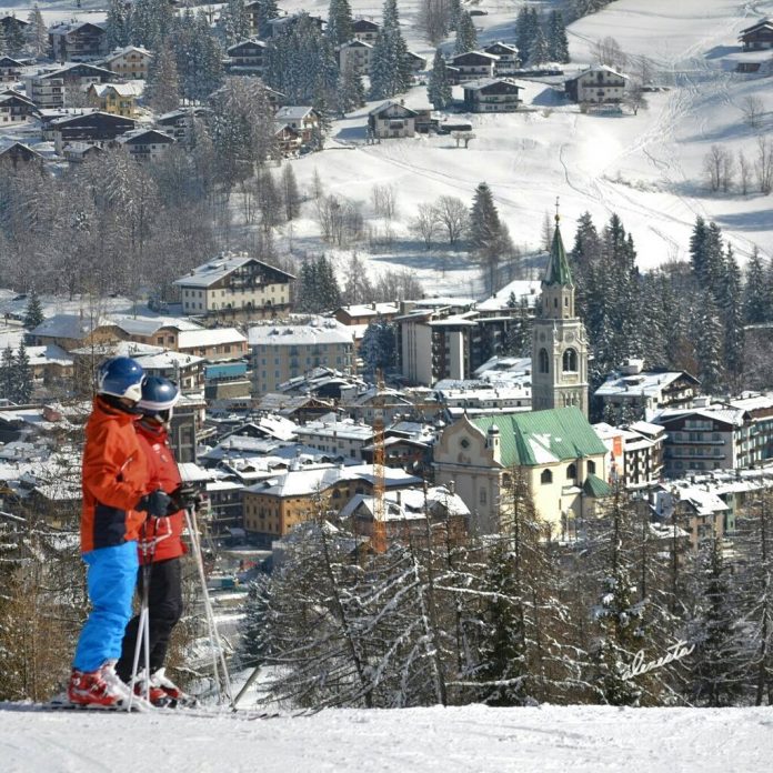 Cortina vista dalle piste di Socrepes