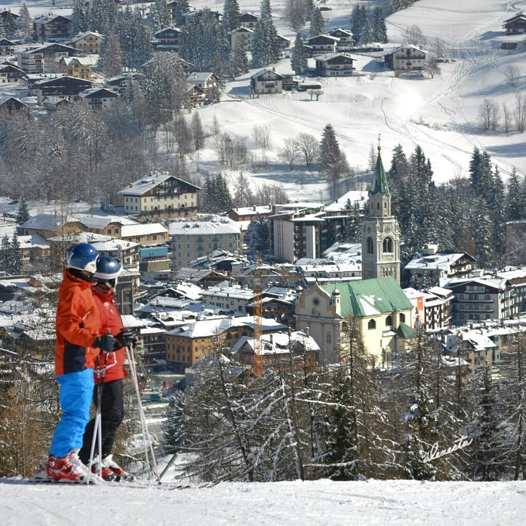 Cortina vista dalle piste di Socrepes