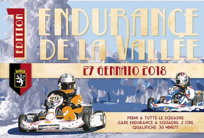 La gara Endurance de la Vallèe 2018 ice go kart che si terrà a Cervinia