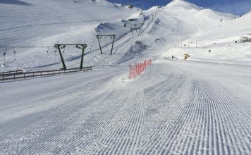 Le piste e gli impianti vicino al Rifugio Fonte Lardina a Sassotetto