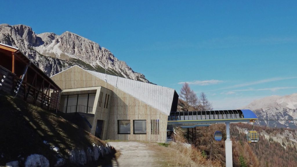  cabinovia col drusciè rendering ex freccia nel cielo