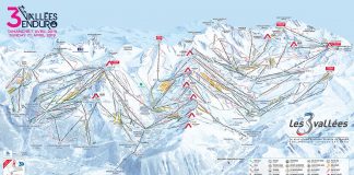 les 3 vallees cartina impianti piste da sci 2018 2019